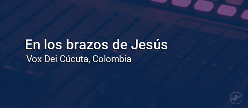 En los brazos de Jesús